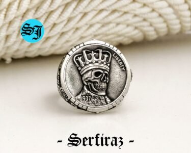 Mens Skull Ring, Turkish Handmade Skull Ring, Biker Ring, Jewelry, Silver Skull Ring, Sterling Silver 925K, Gothic Ring - Image 4