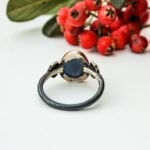 Sapphire Ring, Minimalist Ring, Blue Gift Women, Oyster Shell Sister Gift Nature Inspired September Birthstone Jewelry Gift Mom - Image 8