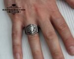 Coat of Arms Ring Mens Handmade Ring Turkish Mens Ring Heraldic Jewelry Men Ring Gift for Him Sterling Silver Ring Mens Jewelry - Image 2