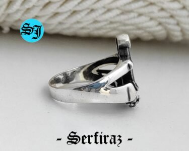 Nautical Silver Anchor Ring, Ottoman Anchor Ring, Anchor Ring, Nautical Ring, Anchor Jewelry, Sailor Ring, Gift For Him - Image 5