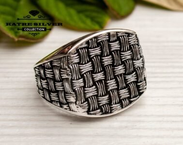 solid silver men ring 925 sterling silver minimal band ring