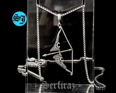 Powerful Bow and Arrow Necklace 925 Sterling Silver – Archery Pendant Handmade Minimal Jewelry Gift for Him Her - Image 5
