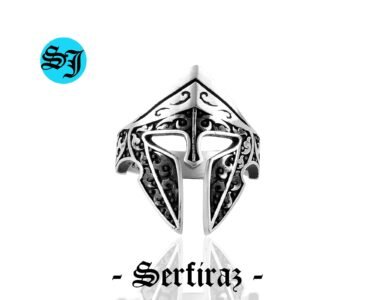 Mens Silver Spartan Helmet Ring, Mens Spartan Ring, Silver Spartan Rings, Silver Helmet Ring, Men Silver Gift, Gift for Him - Image 6