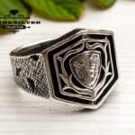 Coat of Arms Ring Mens Handmade Ring Turkish Mens Ring Heraldic Jewelry Men Ring Gift for Him Sterling Silver Ring Mens Jewelry