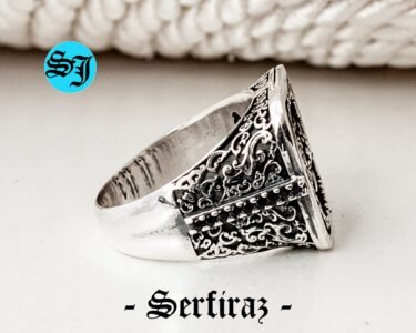 Imperial Double Headed Eagle Men Ring 925 Sterling Silver – Byzantine Symbol Signet Statement Ring Handmade Gift for Him - Image 8