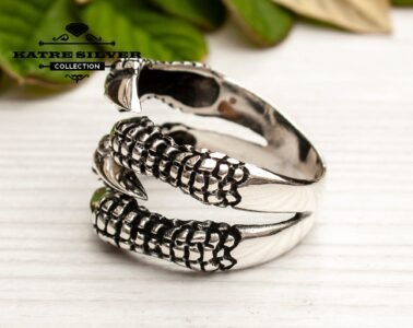 Ottoman Eagle Claw Men Ring 925 Sterling Silver – Handmade Turkish Statement Ring Vintage Gift for Him - Image 5