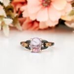 Vintage Amethyst Engagement Ring, Amethyst Wedding Ring, Promise Ring, Antique Purple Gemstone Ring Natural Amethyst Silver Women Ring - Image 3