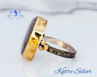 Rutilated Quartz Ring, Oval Gemstone, Handmade Silver Ring, Women's Rings, Statement Ring, Natural Ring, Daily Use Ring, Anniversary Ring - Image 4