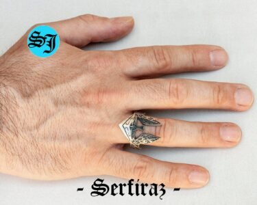 Mens Silver Spartan Helmet Ring, Mens Spartan Ring, Silver Spartan Rings, Silver Helmet Ring, Men Silver Gift, Gift for Him - Image 2