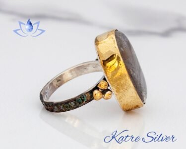 Rutilated Quartz Ring, Oval Gemstone, Handmade Silver Ring, Women's Rings, Statement Ring, Natural Ring, Daily Use Ring, Anniversary Ring - Image 5