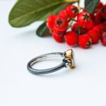 Womens Blue Opal Ring, Sterling Silver 925 Blue Opal Ring, Blue Opal Ring, Birthstone Ring, Opal Ring for Her, Opal Promise Ring - Image 7