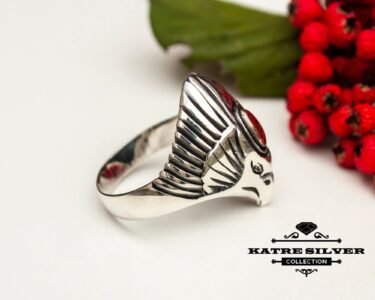 Eagle Statement Ring, Man Ring, Handmade Ring, Ring Silver, Ring for Men, Silver Ring Man, Animal Ring, Vintage Mens Ring, American Eagle - Image 5