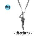 Dagger Charm, Sword Necklace, Knife Necklace, Warrior Necklace, Medieval Jewellery, Men's Necklace, Father Gift, Birthday Gift