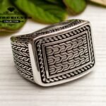 Mens Handmade Ring, Turkish Mens Ring, Solid Rings for Men, Men Ring, Gift for Him, Sterling Silver Ring, Mens Jewelry, Solid Silver Ring