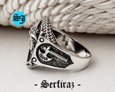 Ancient Medusa Ring 925 Sterling Silver – Antique Female Figure Mythology Statement Ring Handmade Gift for Him Her - Image 6