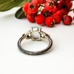 Aquamarine Ring for Women, Sterling Silver Ring, Minimalist Ring, Natural Genuine Real Blue Stone Ring, Statement Ring - Image 8