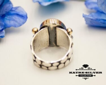 Powerful Agate Men Ring 925 Sterling Silver – Ottoman Style Handmade Statement Ring Turkish Silver Gift for Him - Image 8