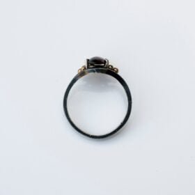 Red Ruby Ring for Her, Sterling Silver Handmade Minimalist Ring, Custom Promise Ring, Dark Red Jewelry for Wife, Anniversary Gifts for Women - Image 10