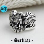 Mens Eagle Ring, Silver Eagle Ring, American Eagle Ring, Silver Men Ring, American Eagle, Silver Ring, Gift For Him