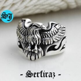 Mens Eagle Ring, Silver Eagle Ring, American Eagle Ring, Silver Men Ring, American Eagle, Silver Ring, Gift For Him