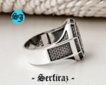 Silver Seal of Solomon Ring, 925 Sterling Silver, Silver Men Ring, King Solomon Ring, Star of David Ring, Turkish Men Ring, Gift for Him - Image 6