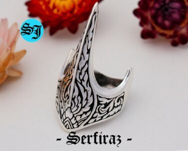 Sterling Silver Eagle Claw Ring, Dragon Claw Ring, Gothic Ring, Animal Ring, Dragon Ring, Silver Claw Ring, Man Ring - Image 5