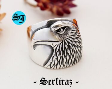 Eagle Ring Men – Bold 925 Sterling Silver Eagle Signet Ring, Handmade Animal Statement Jewelry Gift for Him - Image 3