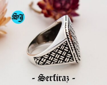 Ottoman Ring Men – Bold 925 Sterling Silver Turkish Handmade Ring, Unique Statement Jewelry Gift for Him - Image 6