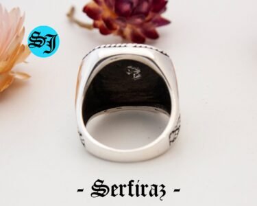 Ottoman Ring Men – Bold 925 Sterling Silver Turkish Handmade Ring, Unique Statement Jewelry Gift for Him - Image 7
