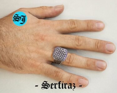 Ottoman Ring Men – Bold 925 Sterling Silver Turkish Handmade Ring, Unique Statement Jewelry Gift for Him - Image 2