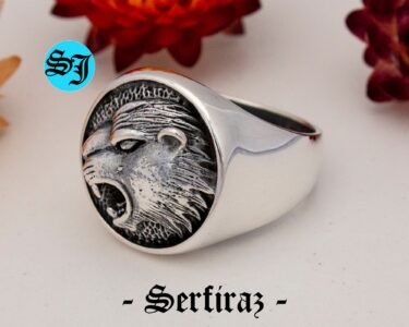 Black Panther Tiger Cat Animal Signet Silver Men'S Ring, Animal Ring, Handmade Ring, Gift For Him - Image 4