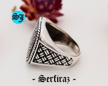 Ottoman Ring Men – Bold 925 Sterling Silver Turkish Handmade Ring, Unique Statement Jewelry Gift for Him - Image 5