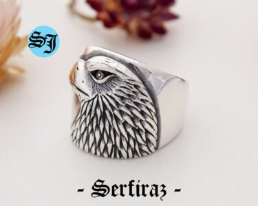 Eagle Ring Men – Bold 925 Sterling Silver Eagle Signet Ring, Handmade Animal Statement Jewelry Gift for Him - Image 5