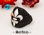 Fleur De Lis Ring, Sterling Silver, Ring, Statement Ring, French Ring, Sterling Silver Ring, Gothic Ring, Gift For Him - Image 4