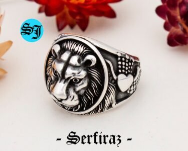 Lion Ring, Lion Head Ring, Animal Ring, Silver Lion Ring, Lion Jewelry, Mens Lion Ring, Sterling Silver Ring, Gift For Him - Image 4