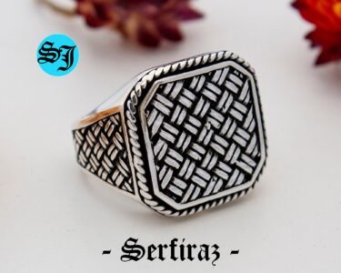 ottoman ring men sterling silver turkish handmade ring