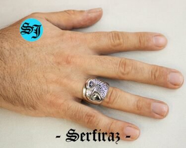 Eagle Ring Men – Bold 925 Sterling Silver Eagle Signet Ring, Handmade Animal Statement Jewelry Gift for Him - Image 2