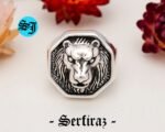 Lion Signet Ring, Lion Ring, Signet Ring, Lion Head Ring, Silver Lion Ring, Lion Jewelry, Animal Ring, Mens Signet Ring - Image 3