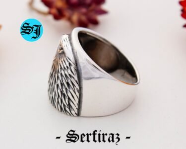 Eagle Ring Men – Bold 925 Sterling Silver Eagle Signet Ring, Handmade Animal Statement Jewelry Gift for Him - Image 7