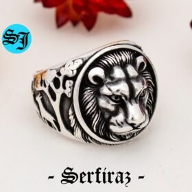 Lion Ring, Lion Head Ring, Animal Ring, Silver Lion Ring, Lion Jewelry, Mens Lion Ring, Sterling Silver Ring, Gift For Him