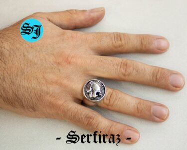 Black Panther Tiger Cat Animal Signet Silver Men'S Ring, Animal Ring, Handmade Ring, Gift For Him - Image 2