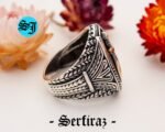 Mens Handmade Ring, Turkish Handmade Silver Men Ring, Ottoman Mens Ring, Men 925k Silver Ring, Knife Jewelry, Gift for Him - Image 6