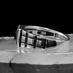 Sapphire Ring Men, Blue Sapphire Square Gemstone, Handmade Silver Ring, Men's Fashion Ring, 925 Sterling Silver Ring, Gift For Him - Image 6