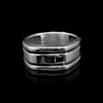 925 Sterling Silver Ring with Solitaire Black Onyx Stone, Vintage Jewelry, Men's Fashion Ring, Engagement Ring, Wedding Gift - Image 3