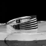 Shiny Silver Onyx Ring, Black Gemstone Men Ring, Cool Man Jewelry, Silver Signet Ring, Men's Fashion Ring, Gift for Boyfriend, Gift for Him - Image 6