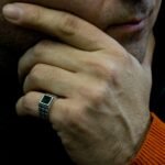 Green Emerald Gemstone Ring, Handmade Silver Ring, Statement Ring, Minimalist Silver Ring, Unique Ring, Mens 925 Sterling Silver Ring - Image 2