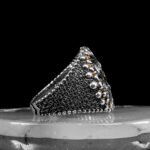 925 Sterling Silver Vintage Ottoman Men Ring, Turkish Ring, Vintage Jewelry, Men's Fashion Ring, Antique Silver Ring, Gift for Him - Image 6