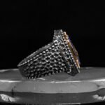 Mens Handmade Ring | Blue Zircon Stone Ring | Gift For Her | Zircon Men Ring | Turkish Silver Ring | Gift For Him | Blue Stone Mens Ring - Image 7