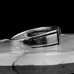 Vintage Ring, Agate Men Ring, Handmade Men Ring, Men Silver Ring, Gemstone Ring, Square Signet Ring, Men Statement Ring, Unique Mens Ring - Image 6