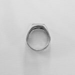 Shiny Silver Onyx Ring, Black Gemstone Men Ring, Cool Man Jewelry, Silver Signet Ring, Men's Fashion Ring, Gift for Boyfriend, Gift for Him - Image 8